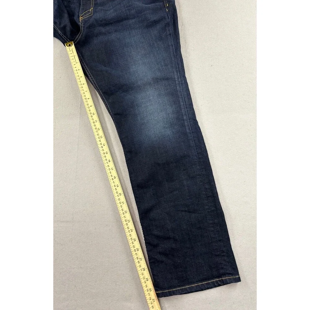 5.11 Tactical Defender-Flex Jeans Mens 40x32 Dark Wash Straight Fit Blue Denim